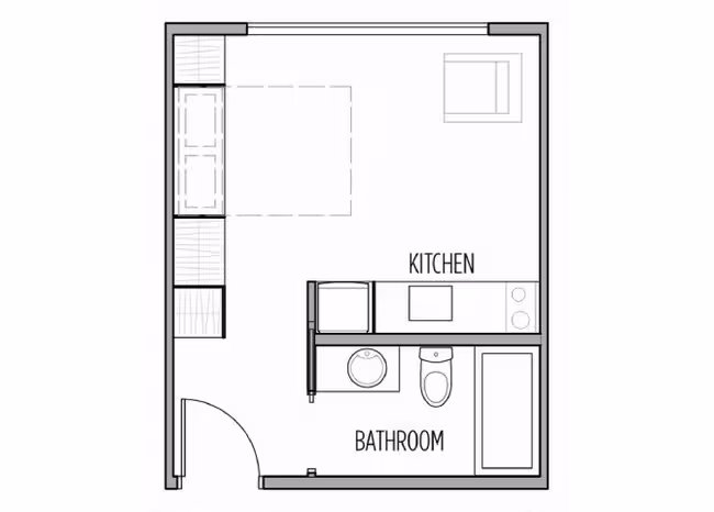 Studio 111 floor plan